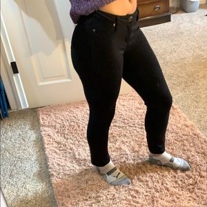 Black skinny dress pants